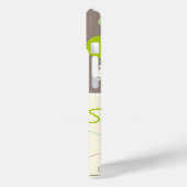 パステルピンクアクアプレイドチェックドットスクライブパターン Case-Mate iPhoneケース (裏面 / 左)