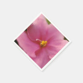 パステルピンクアフリカンバイオレット(Saintpaulia)花 スタンダードカクテルナプキン (角)