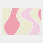 パステルピンクアンドブルーラッピング紙 ラッピングペーパーシート (正面2)