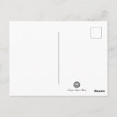 パステルピンクアールデコ1920sファッションイラストレーションPo ポストカード (裏面)