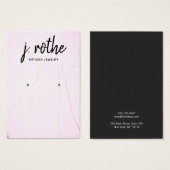 パステルピンクア絵を描ーリングジュエリーディスプレイ (正面&裏面)