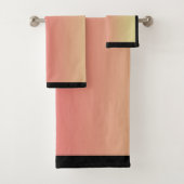 パステルピンクイエローグラデーション バスタオルセット (インサイチュ)