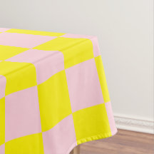 パステルピンクイエローチェッ市松模様にカーボードヴィンテージ