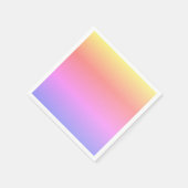 パステルピンクイエローパープルオンブレ4サブリナ スタンダードカクテルナプキン (角)