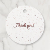 パステルピンクイエローベビードラゴンサンキュー フェイバータグ (裏面)