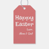 パステルピンクイースターパターン ギフトタグ (裏面)