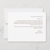 パステルピンクウォーター結婚カラーのサンキューカード サンキューカード (裏面)