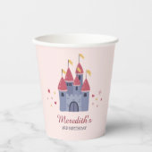 パステルピンクエンチャントキャッスルハート&スターズパーティー 紙コップ (正面)