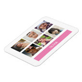 パステルピンクカスタムの写真 – パーソナライズされた マグネット (左側)