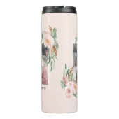 パステルピンクガーリーのフローラエレガント写真 タンブラー (裏面)