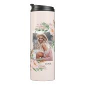 パステルピンクガーリーのフローラエレガント写真 タンブラー (回転右)