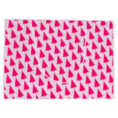 パステルピンククリスマスツリー抱き枕 ラージペーパーバッグ (裏面)