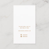 パステルピンクグラデーションウオーターカラーイヤリングディスプレイバス 名刺 (裏面)