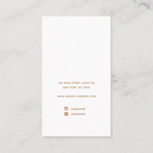 パステルピンクグラデーションウオーターカラーイヤリングディスプレイバス 名刺 (裏面)