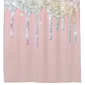 *~*パステルピンクグリッタードグラデーションリップマゼンタAP7 シャワーカーテン (正面)