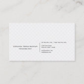 パステルピンクグリッターラッシュエクステンションアーティスト 名刺 (裏面)