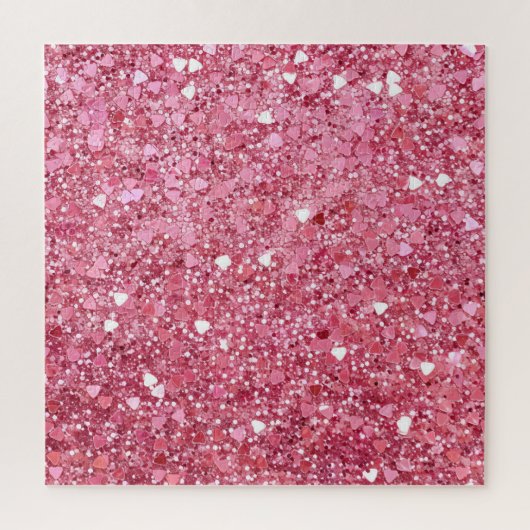 パステルピンクグリッター ジグソーパズル (縦)