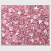 パステルピンクグリッター ラッピングペーパー (フラット)