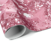 パステルピンクグリッター ラッピングペーパー (ロールコーナー)