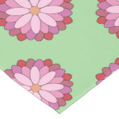 パステルピンクグリーンアジアンメダリオンフローラ ショートテーブルランナー (コーナー)