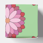 パステルピンクグリーンアジアンメダリオンフローラ フェイバーボックス (上部)