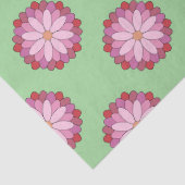 パステルピンクグリーンアジアンメダリオンフローラ 薄葉紙 (詳細)