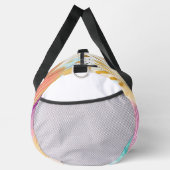 パステルピンクグリーンイエローパープル金ゴールドハート ダッフルバッグ (右)