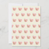 パステルピンクグリーンクリスマスティーパーティー 招待状 (裏面)