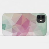 パステルピンクグリーン抽象芸術ピラミッドパターンアートカス Case-Mate iPhoneケース (裏面(横))