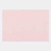 パステルピンクグリーン春ストライプフローラ ラッピングペーパーシート (正面3)