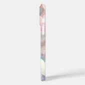 パステルピンクグレーホワイトバレンタインラブハート Case-Mate iPhoneケース (裏面 / 左)