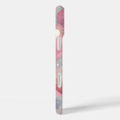 パステルピンクグレーホワイトバレンタインラブハート Case-Mate iPhoneケース (裏面 / 右)