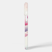 パステルピンクグレーホワイトバレンタインラブハート Case-Mate iPhoneケース (裏面 / 左)