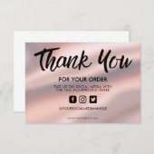 パステルピンクシルクサンキューメディアインサート (正面/裏面)