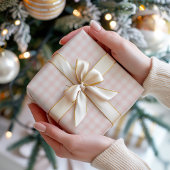 パステルピンクジンガム ラッピングペーパー