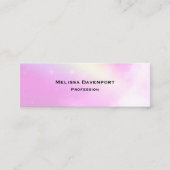 パステルピンクスカイとイエローレインボー スキニー名刺 (正面)