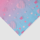 パステルピンクスクライブルハートバレンタインデクページ 薄葉紙 (詳細)