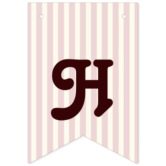 パステルピンクストライプクベビーかわいいコアラガール誕生日 バンティングフラッグ (第2の旗)