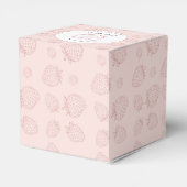 パステルピンクストロベリーパターン誕生日 フェイバーボックス (裏面サイド)