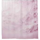 パステルピンクスワール抽象芸術 シャワーカーテン (正面)