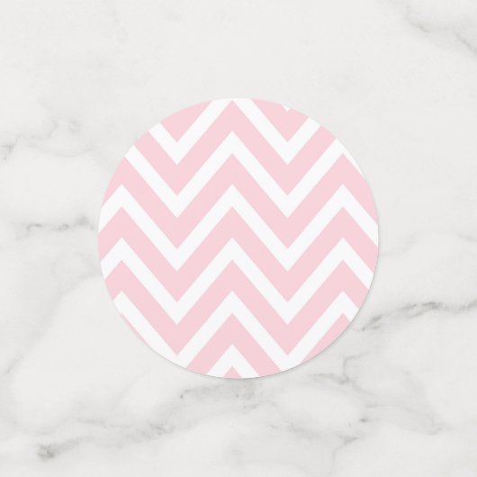 パステルピンクゾウパーソナライズされたベビーガール コンフェッティ (スモール正面)