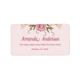 パステルピンクダブルジョイントツイン誕生日 ラベル