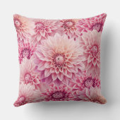 パステルピンクダリア装飾用クッション クッション (裏面)