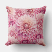 パステルピンクダリア装飾用クッション クッション (正面)