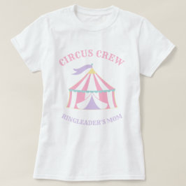 パステルピンクテントサーカスカーニバル誕生日Tシャツ Tシャツ
