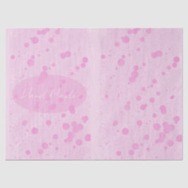パステルピンクドットクラフトハンドメイドまたは感謝 薄葉紙