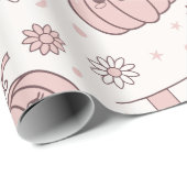 パステルピンクハロウィンシームレスパターン(2) ラッピングペーパー (ロールコーナー)