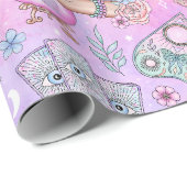 パステルピンクハロウィーン ラッピングペーパー (ロールコーナー)