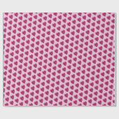 パステルピンクハートシンプルミニマル ラッピングペーパー (フラット)