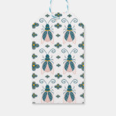 パステルピンクバグズフラワーガール誕生日ありがとう ギフトタグ (裏面)